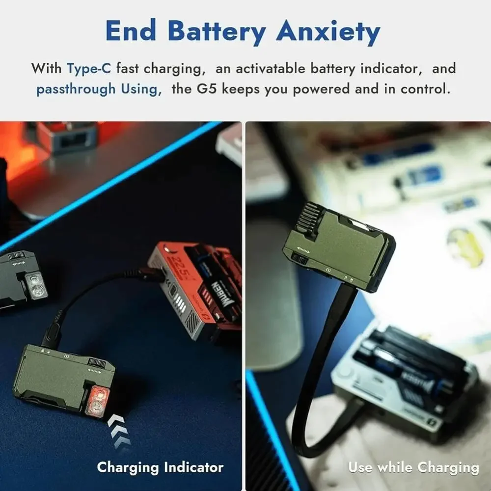 Mini lanternas de chaveiro recarregáveis G5 ultra brilhantes com 180 ° Rotação e luz dupla luz de trabalho tocha EDC magnética para exterior - Imagem 5