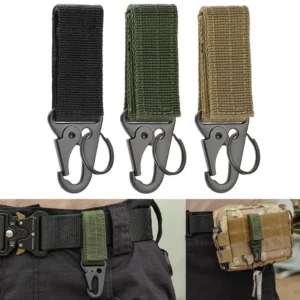 3/5/10 pçs náilon tático molle webbing fivela mosquetão pendurado gancho chaveiro para webbing acessórios mochila/bolsa/bolsa/cinto
