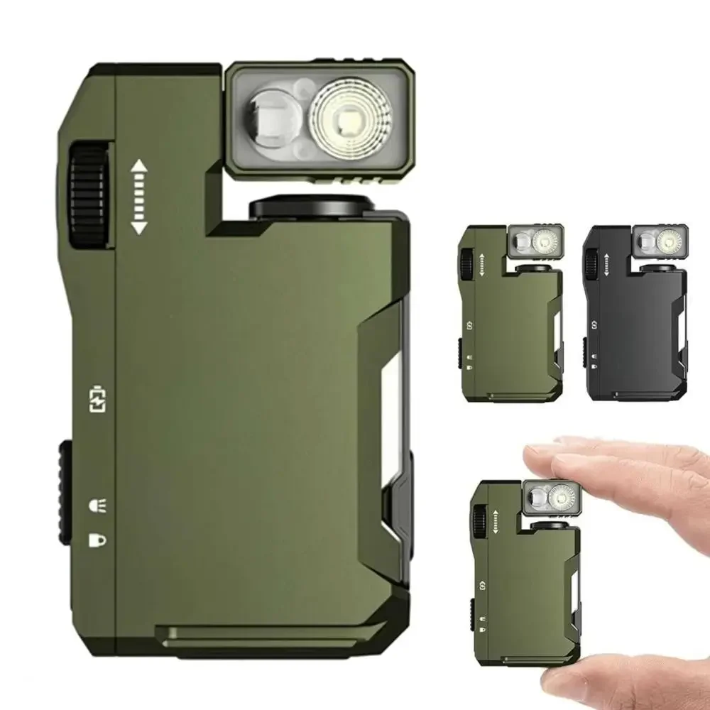 Mini lanternas de chaveiro recarregáveis G5 ultra brilhantes com 180 ° Rotação e luz dupla luz de trabalho tocha EDC magnética para exterior