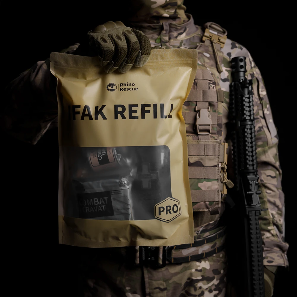 Suprimentos de recarga ifak, kit de trauma de resgate de rinoceronte, kit médico de equipamento de sobrevivência combat, tático para primeiros socorros de emergência, - Imagem 2