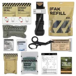 Kit de primeiros socorros para trauma de rinoceronte, kit de sobrevivência para configurar, kit de emergência ao ar livre para acampamento, caminhadas, kit de recarga ifak