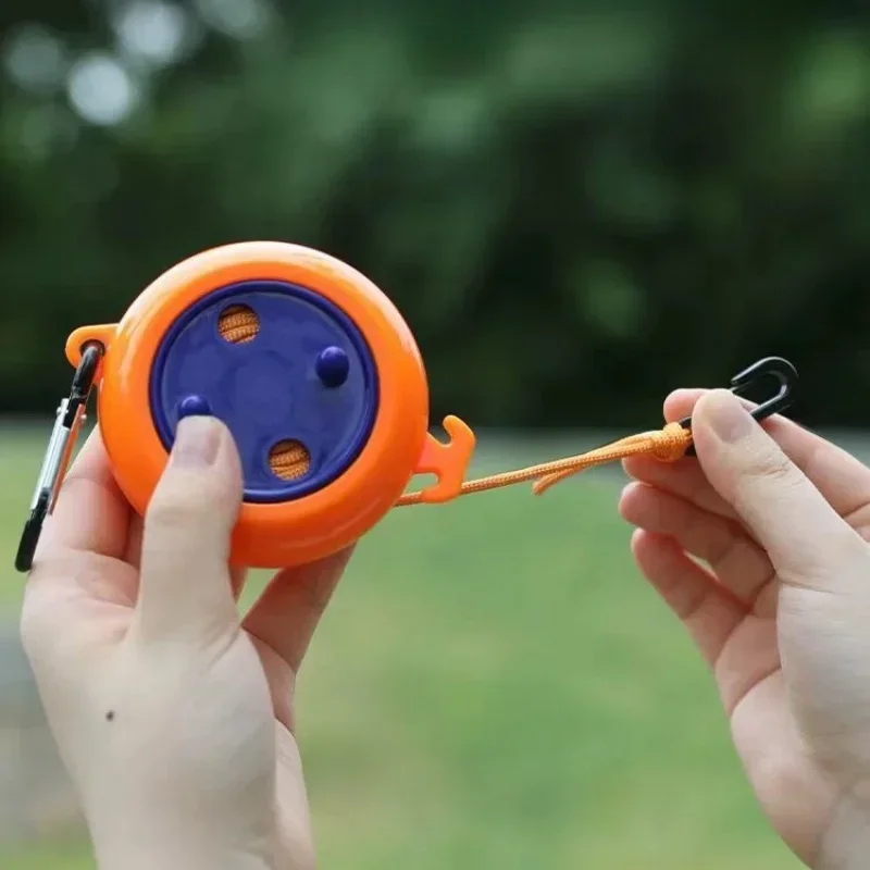 1pc portátil retrátil varal viagem ao ar livre acampamento hotel à prova de vento antiderrapante 10m cabide de lavanderia acessórios de corda de secagem - Imagem 3