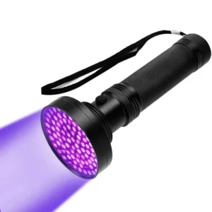 Lanterna de luz roxa uv com 100 luzes, agente fluorescente, lâmpada de detecção, desinfecção uv, álcool de fumaça, anti-falsificado, escorpião lo