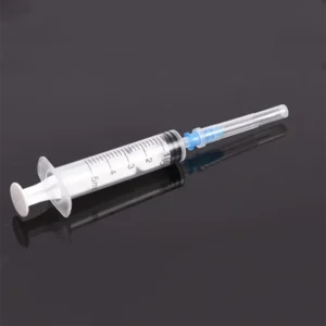 50 seringas descartáveis de 5ml dos pces embaladas individualmente em material estéril do PVC