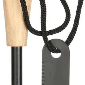 Haste de partida de fogo de sobrevivência à prova d'água, pedernal de magnésio para acampamento, caminhadas, emergência com raspador e cordão. ;Labubo.